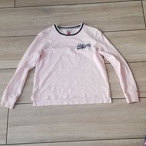 Pink Tommy Hilfiger long sleeve shirt
